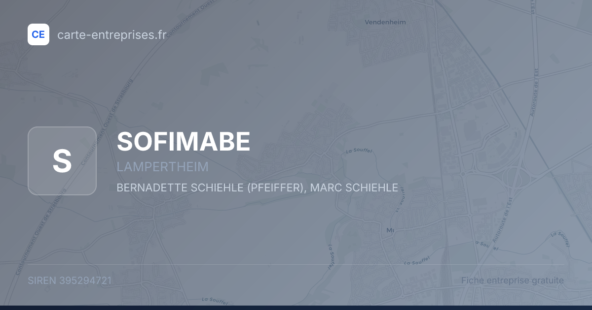 SOFIMABE — 395294721 — fiche entreprise