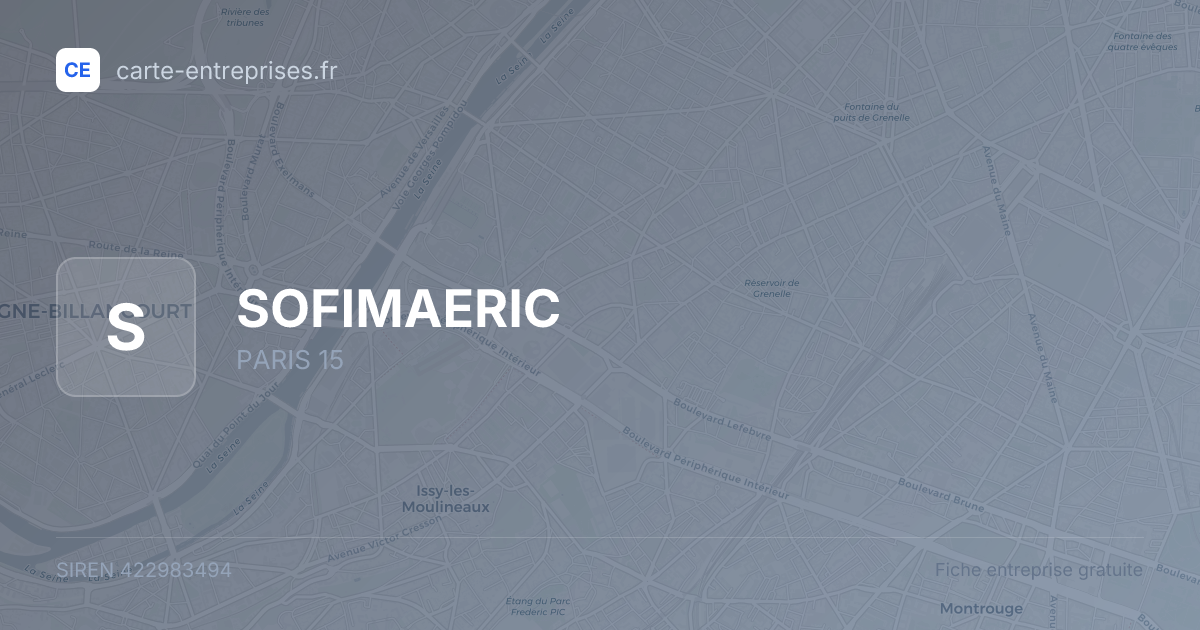SOFIMAERIC — 422983494 — fiche entreprise