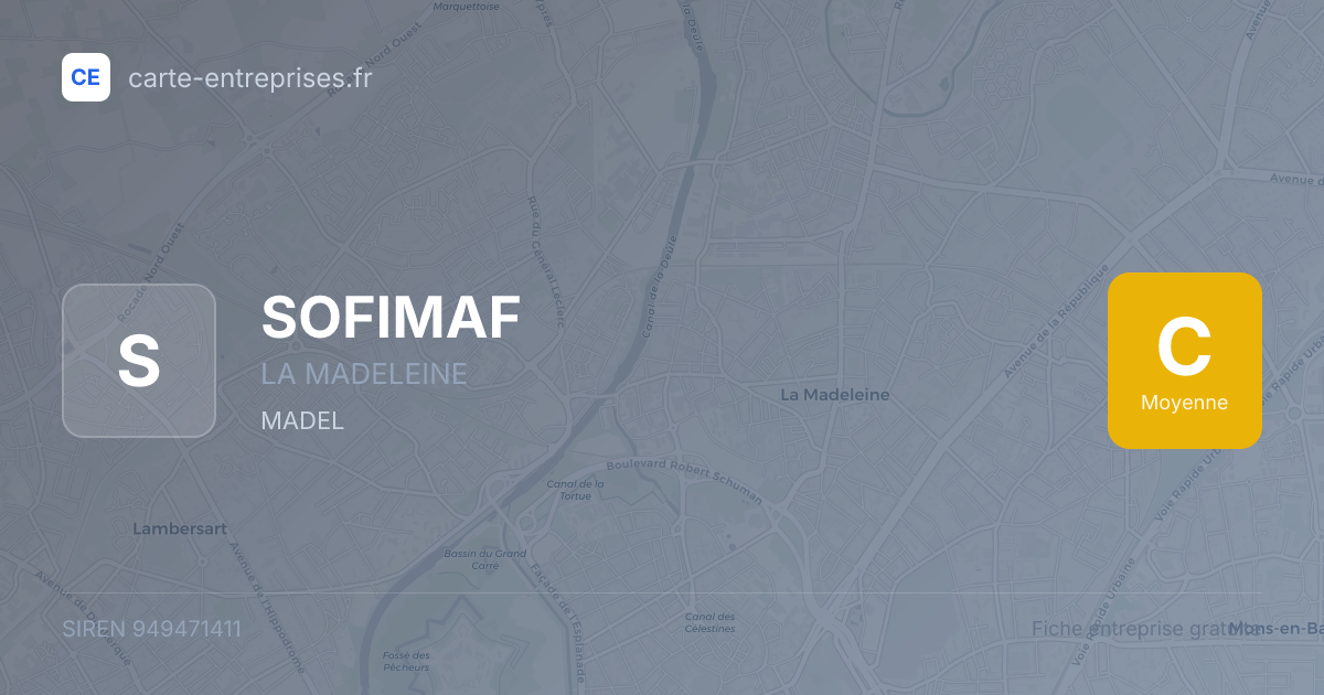 SOFIMAF — 949471411 — fiche entreprise