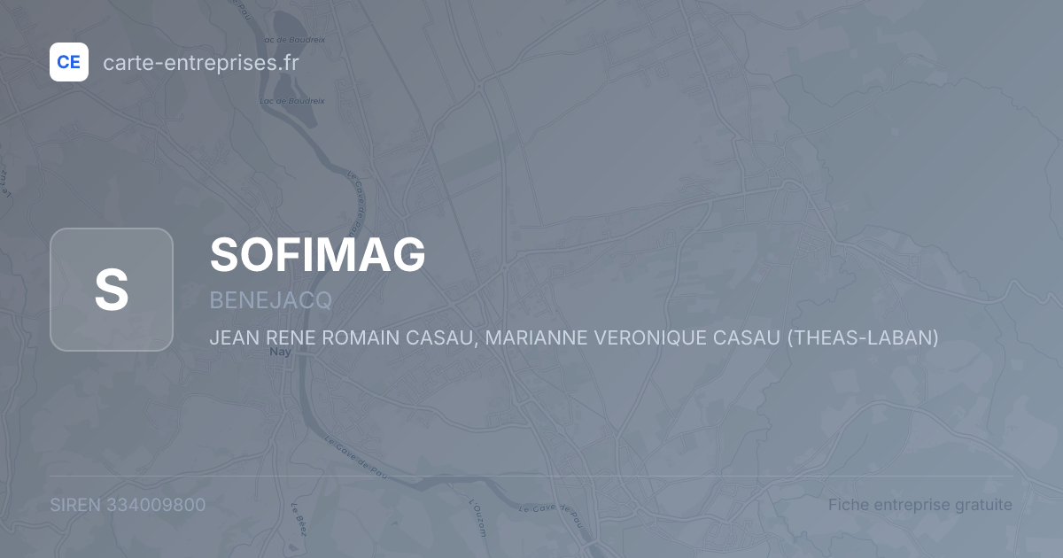 SOFIMAG — 334009800 — fiche entreprise