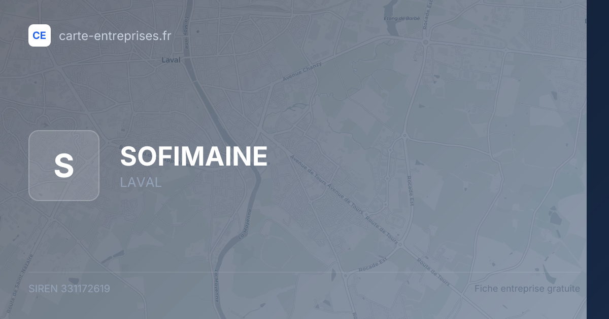 SOFIMAINE — 331172619 — fiche entreprise