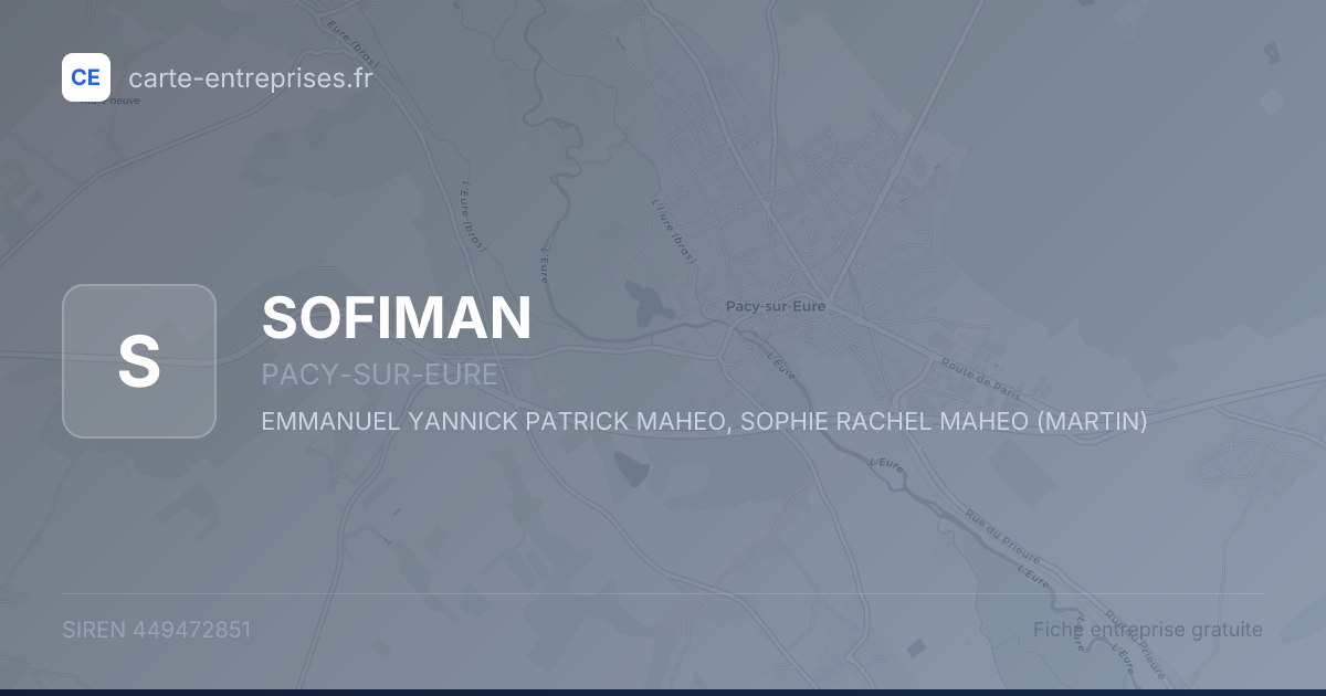 SOFIMAN — 449472851 — fiche entreprise