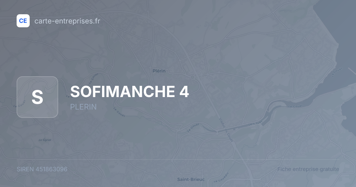 SOFIMANCHE 4 — 451863096 — fiche entreprise
