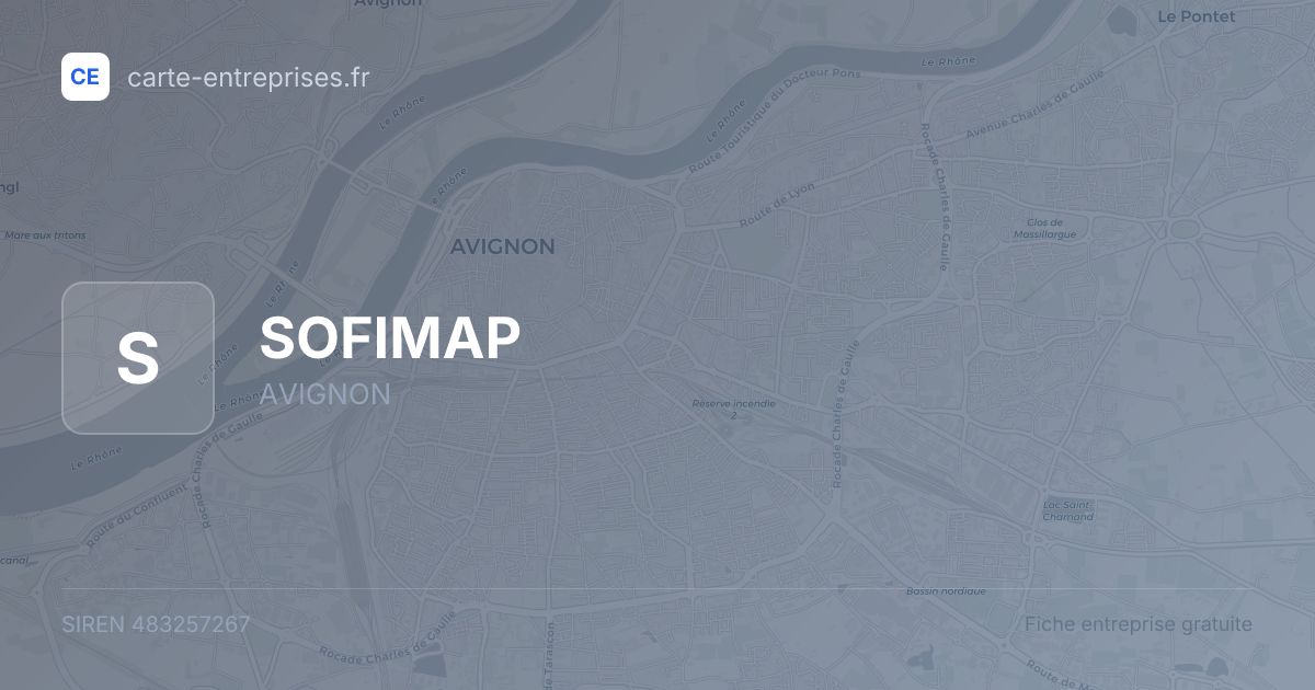 SOFIMAP — 483257267 — fiche entreprise