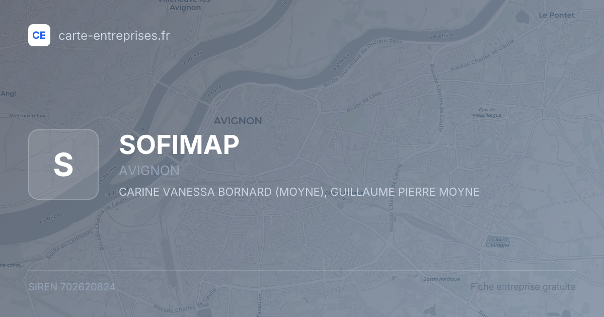 SOFIMAP — 702620824 — fiche entreprise