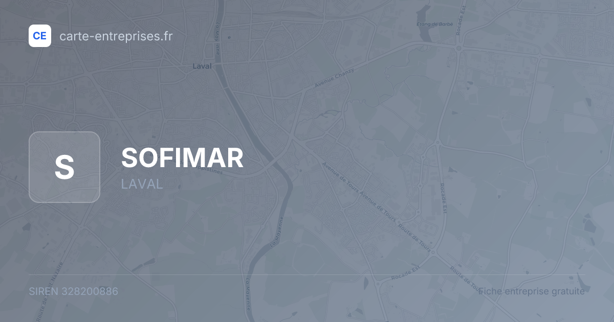 SOFIMAR — 328200886 — fiche entreprise