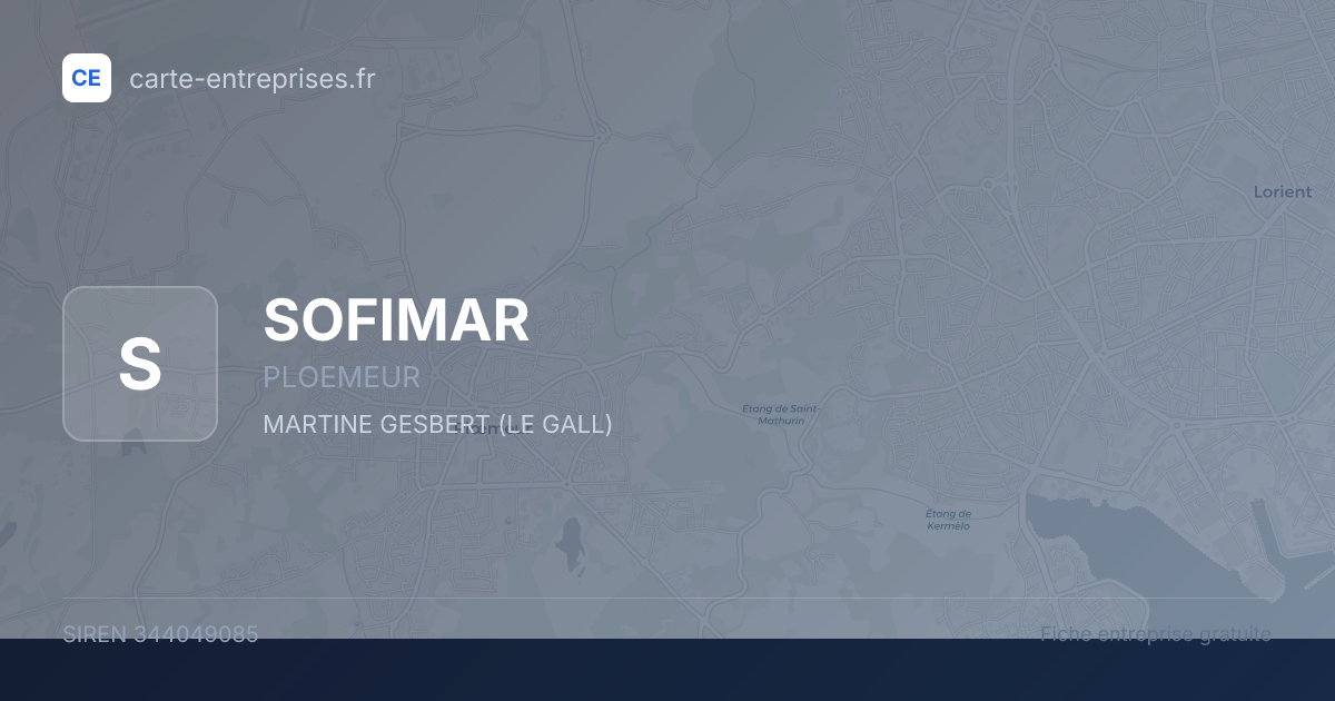 SOFIMAR — 344049085 — fiche entreprise