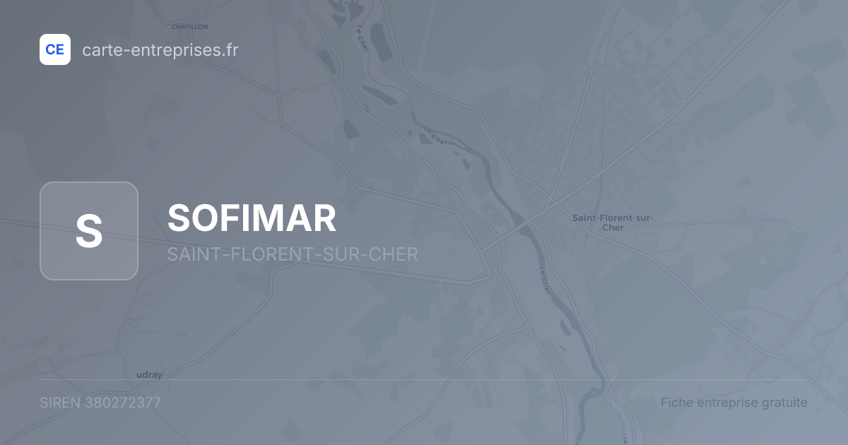 SOFIMAR — 380272377 — fiche entreprise
