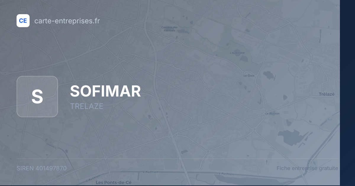 SOFIMAR — 401497870 — fiche entreprise