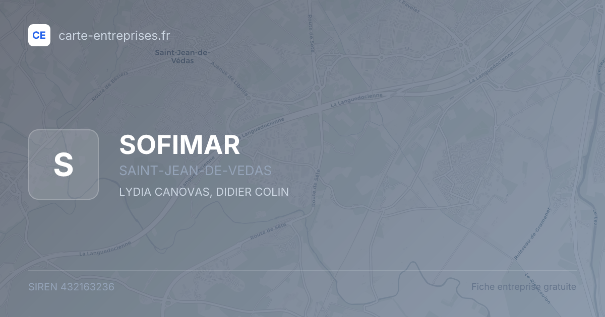 SOFIMAR — 432163236 — fiche entreprise