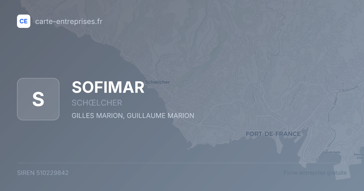 SOFIMAR — 510229842 — fiche entreprise