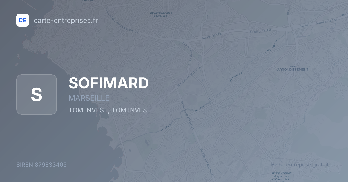 SOFIMARD — 879833465 — fiche entreprise