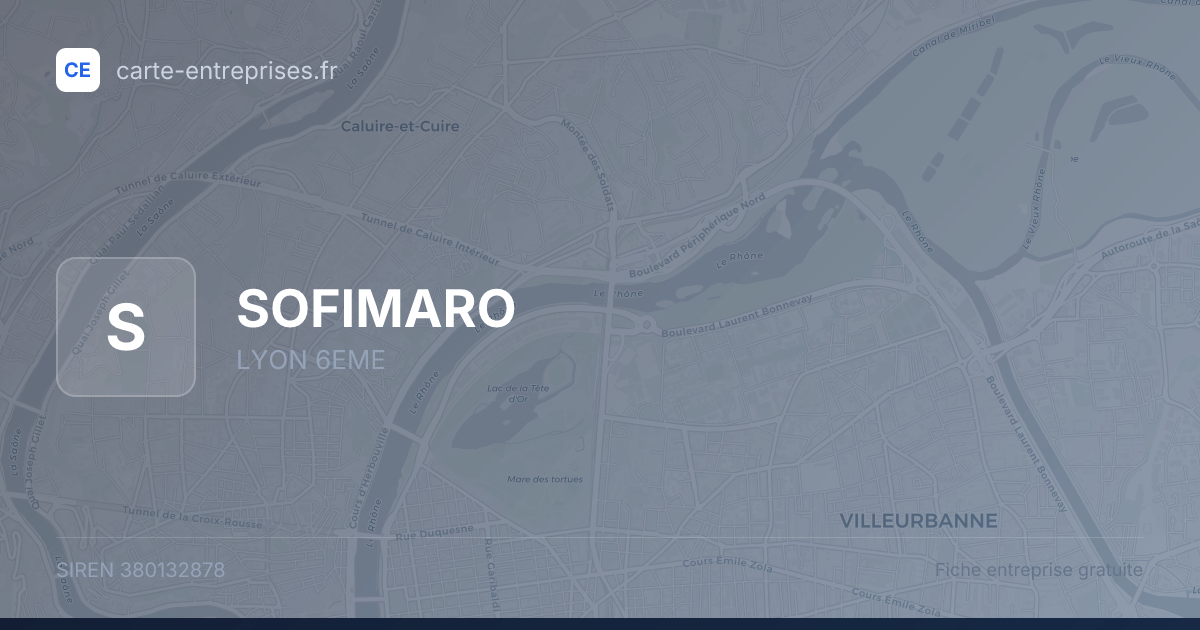 SOFIMARO — 380132878 — fiche entreprise