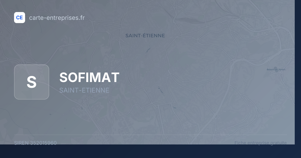 SOFIMAT — 352015960 — fiche entreprise