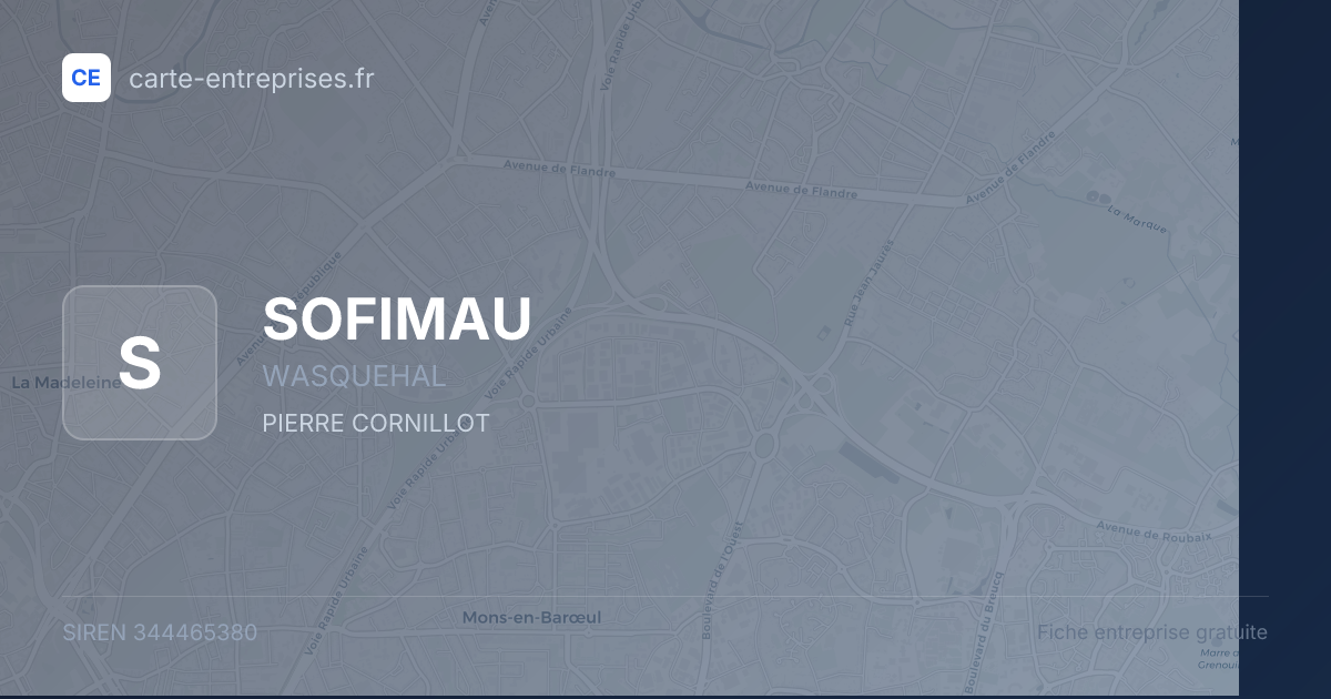 SOFIMAU — 344465380 — fiche entreprise