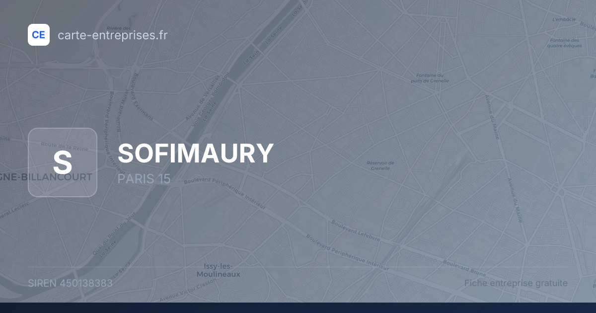 SOFIMAURY — 450138383 — fiche entreprise