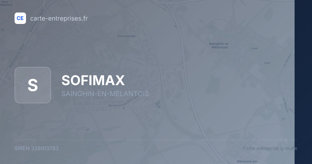 SOFIMAX — 338913783 — fiche entreprise