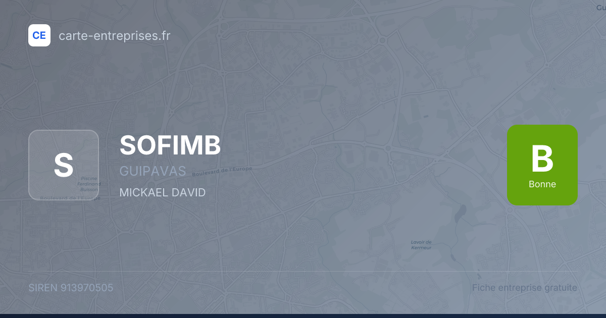 SOFIMB — 913970505 — fiche entreprise