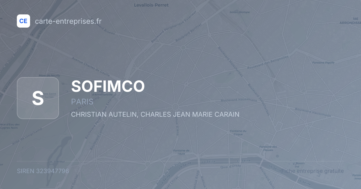 SOFIMCO — 323947796 — fiche entreprise