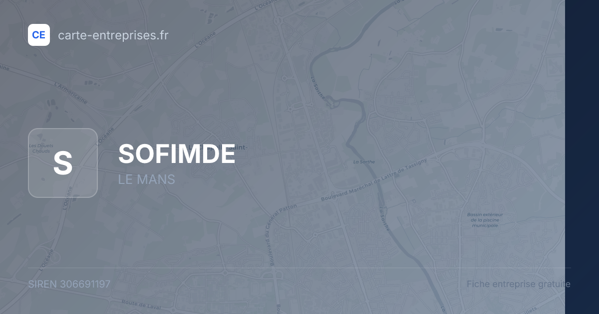 SOFIMDE — 306691197 — fiche entreprise