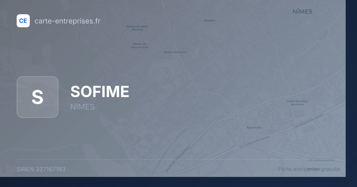 SOFIME — 327167193 — fiche entreprise