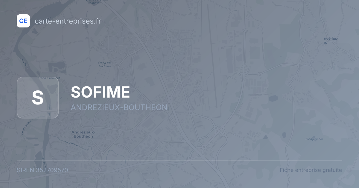 SOFIME — 352709570 — fiche entreprise