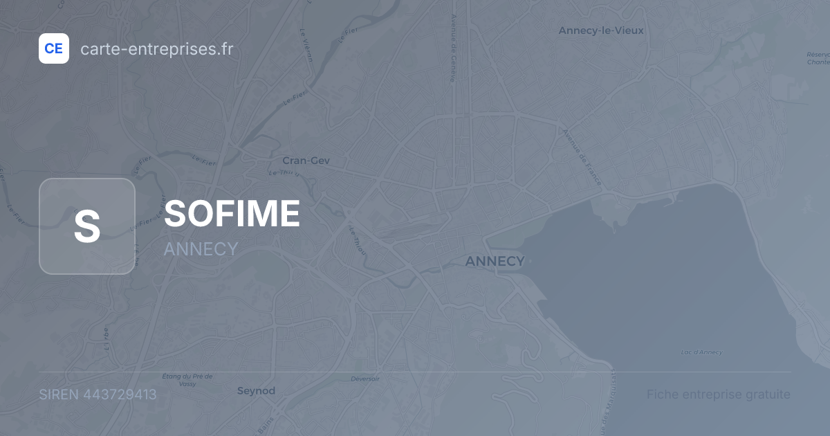 SOFIME — 443729413 — fiche entreprise