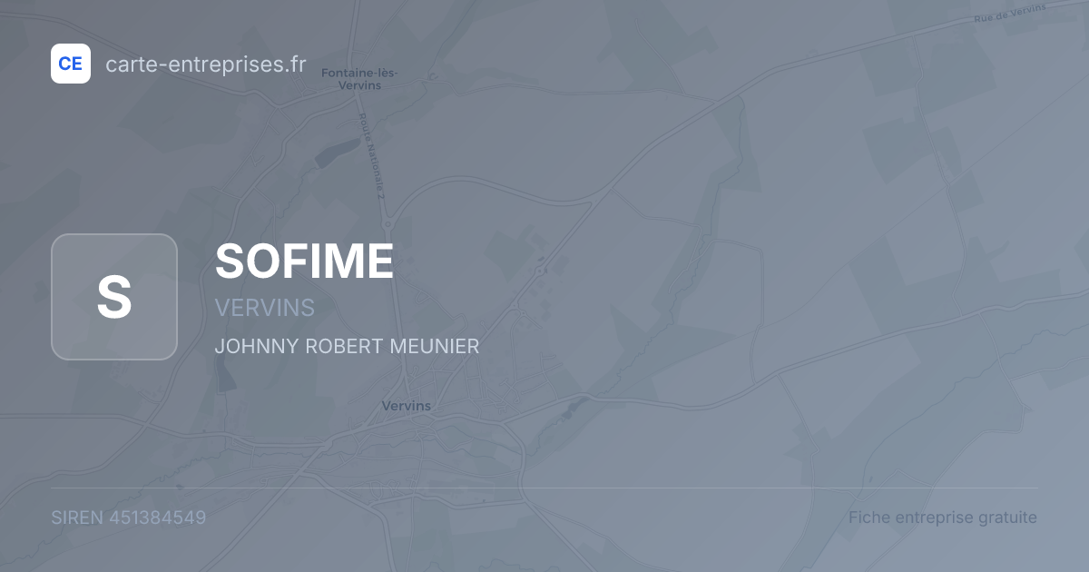 SOFIME — 451384549 — fiche entreprise