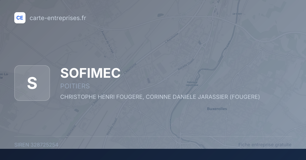 SOFIMEC — 328725254 — fiche entreprise