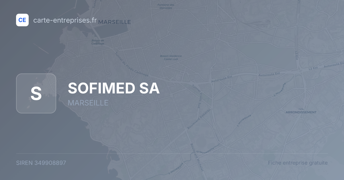 SOFIMED SA — 349908897 — fiche entreprise