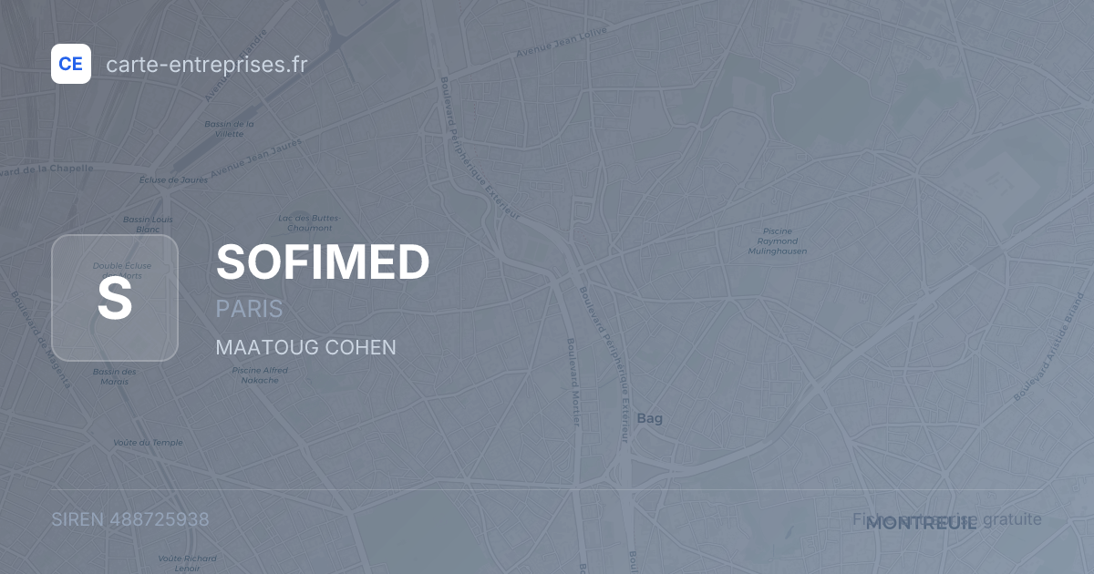 SOFIMED — 488725938 — fiche entreprise