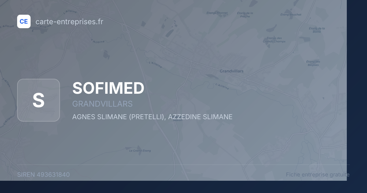SOFIMED — 493631840 — fiche entreprise