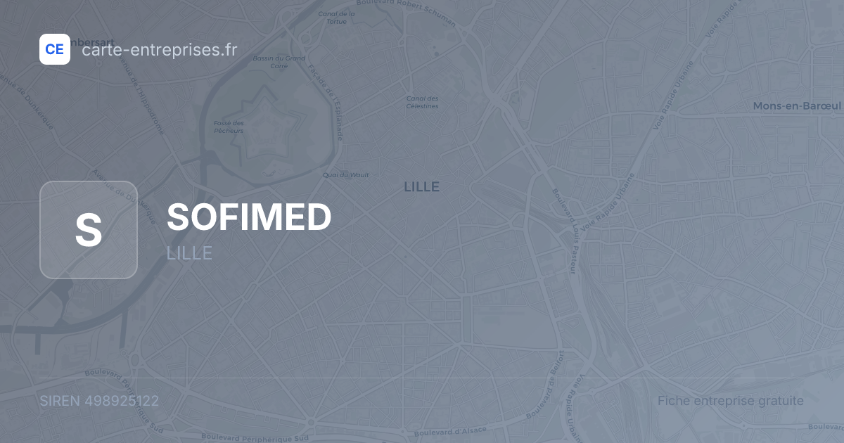 SOFIMED — 498925122 — fiche entreprise