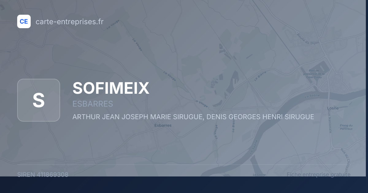 SOFIMEIX — 411869308 — fiche entreprise