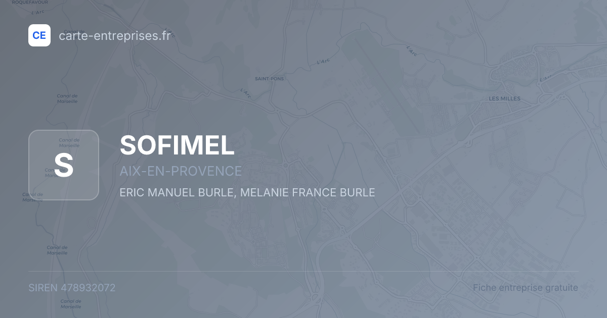 SOFIMEL — 478932072 — fiche entreprise
