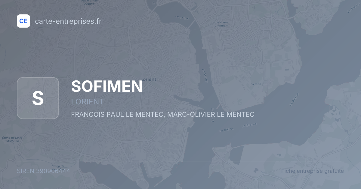 SOFIMEN — 390906444 — fiche entreprise