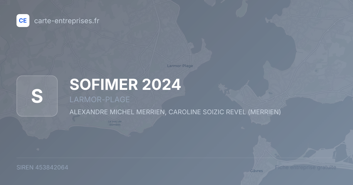 SOFIMER 2024 — 453842064 — fiche entreprise