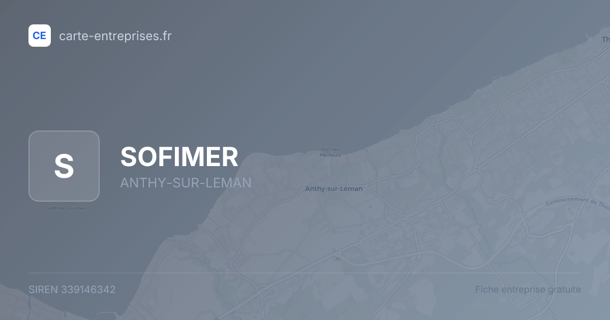 SOFIMER — 339146342 — fiche entreprise
