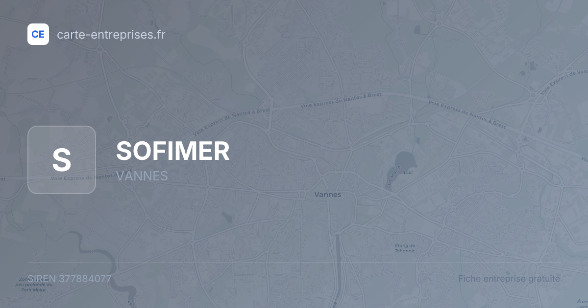 SOFIMER — 377884077 — fiche entreprise