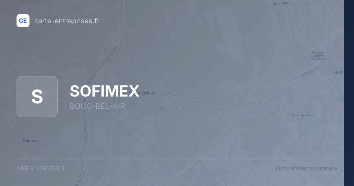 SOFIMEX — 329312151 — fiche entreprise