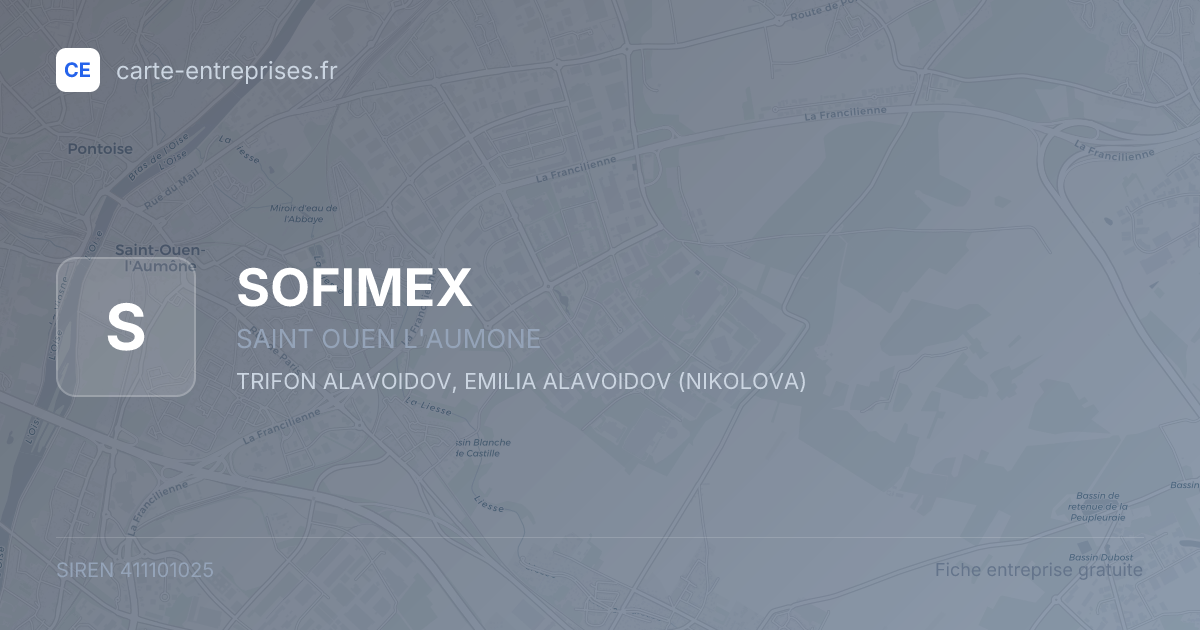SOFIMEX — 411101025 — fiche entreprise