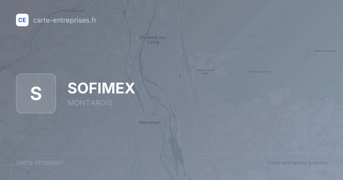 SOFIMEX — 781598057 — fiche entreprise