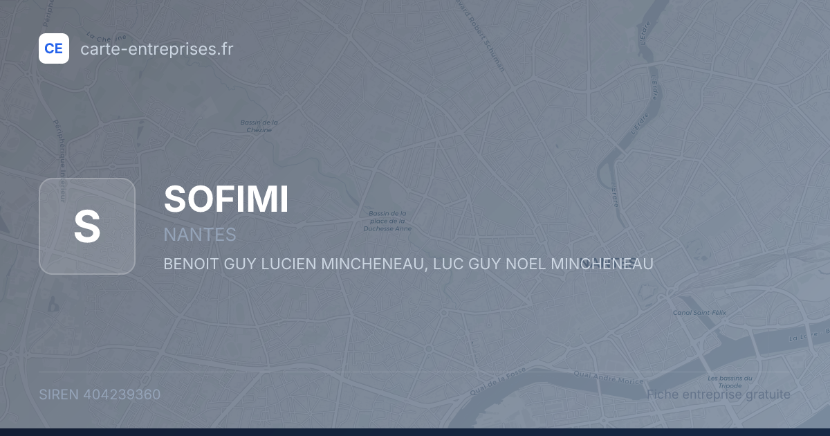 SOFIMI — 404239360 — fiche entreprise