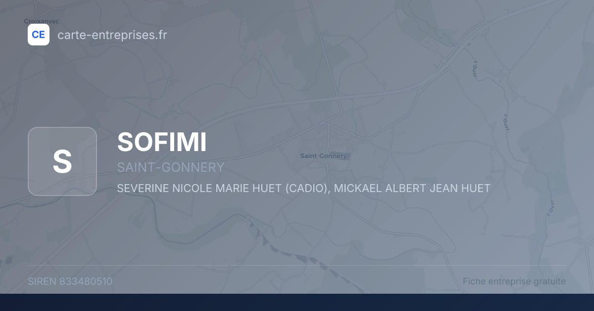 SOFIMI — 833480510 — fiche entreprise