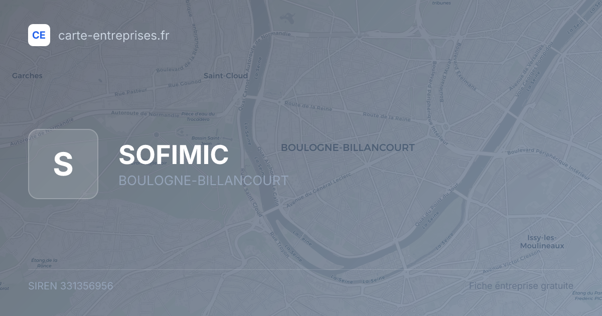 SOFIMIC — 331356956 — fiche entreprise