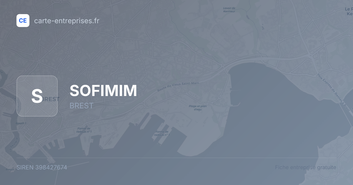 SOFIMIM — 398427674 — fiche entreprise