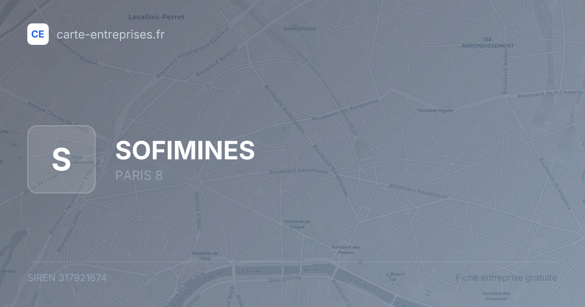 SOFIMINES — 317921674 — fiche entreprise