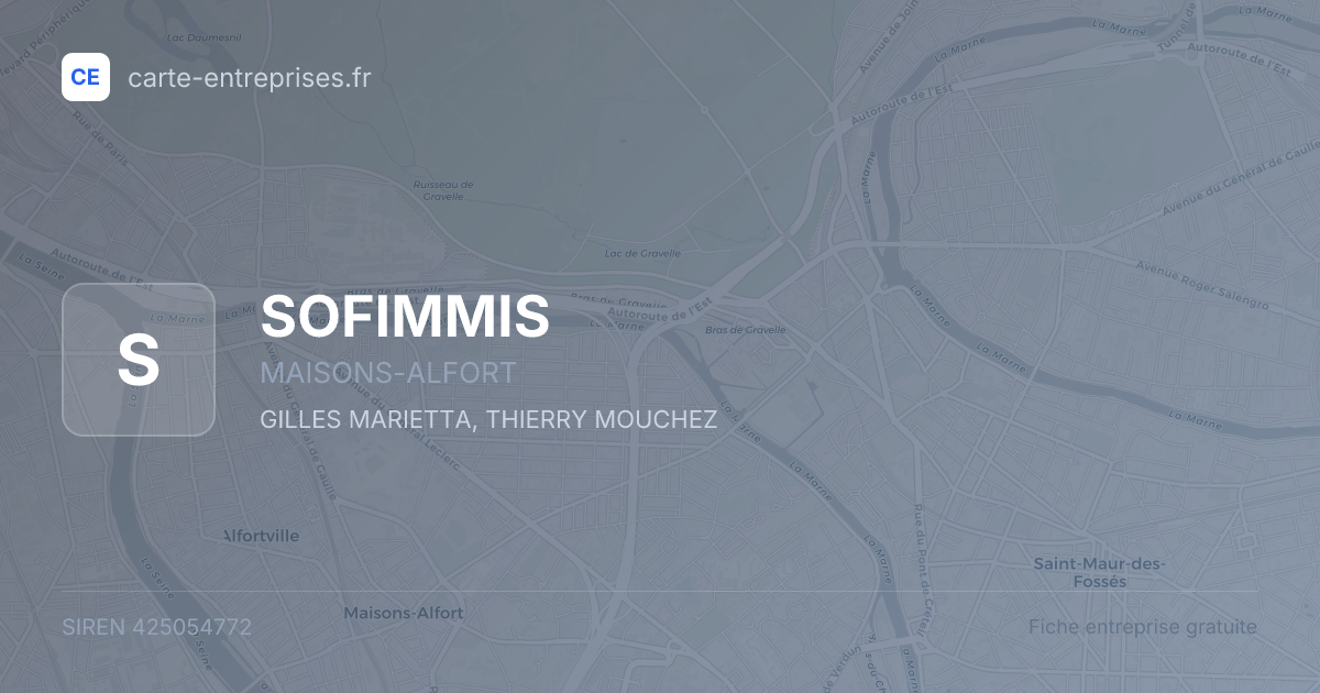 SOFIMMIS — 425054772 — fiche entreprise