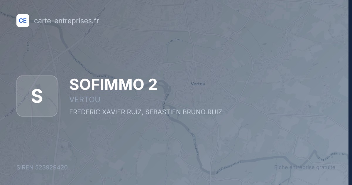 SOFIMMO 2 — 523929420 — fiche entreprise