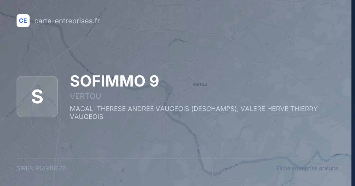 SOFIMMO 9 — 914918826 — fiche entreprise